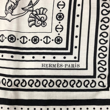 エルメス カレジェアン140 カシシル 船乗りのタトゥー バンダナ ホワイト HERMES Tatouages Marins Bandana【AFI20】