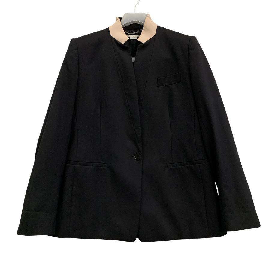 美品◆ステラマッカートニー 1Bジャケット ブラック×ピンク レディース サイズ42 STELLA McCARTNEY 【AFB5】
