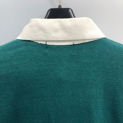 中古■エルエルビーン ラガーシャツ ボーダー グリーン系 サイズM メンズ L.L.Bean 【AFB14】