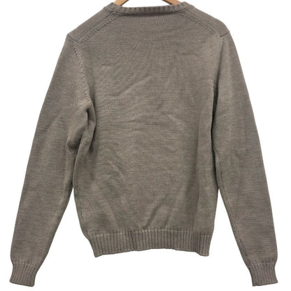 中古◆ザノーネ ニット クルーネック ニット 毛  メンズ ブラウン系 サイズ46 ZANONE 【AFB4】