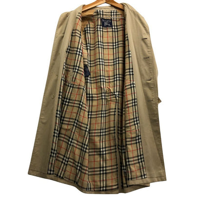 中古■バーバリー バルカラーコート 旧タグ イングランド製 ベージュ メンズ サイズ表記なし Burberry 【AFA3】