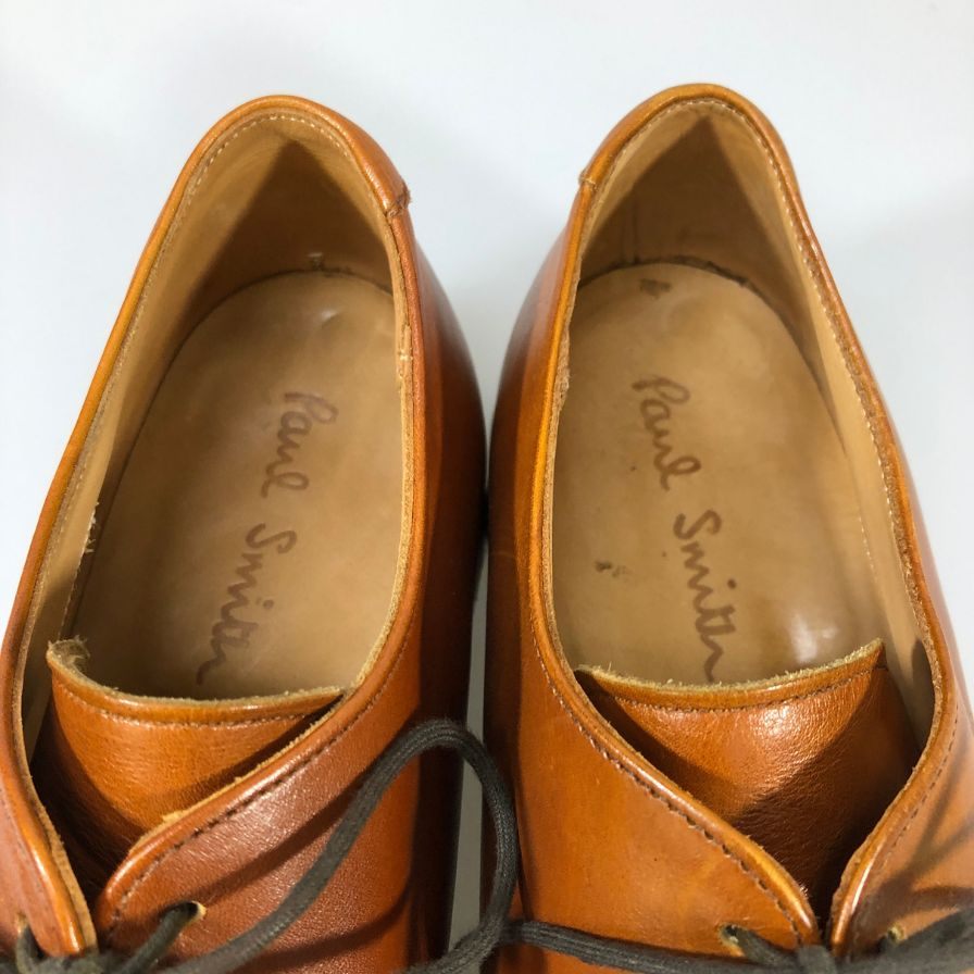 ポールスミス レザーシューズ Uチップ イングランド製 メンズ サイズ UK7 ブラウン PaulSmith 約25.5cm【AFC53】
