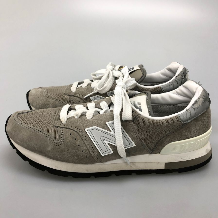ニューバランス スニーカー M995GR USA製 スウェード メッシュ メンズ サイズ25.5cm グレー  new balance 約25.5cm【AFD15】