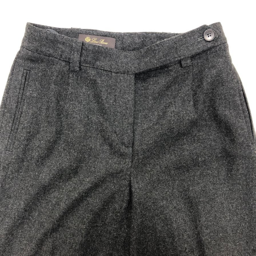 ロロピアーナ パンツ カシミヤ混 グレー レディース サイズ38 LoLo Piana 【AFB4】