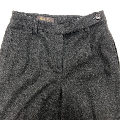 ロロピアーナ パンツ カシミヤ混 グレー レディース サイズ38 LoLo Piana 【AFB4】