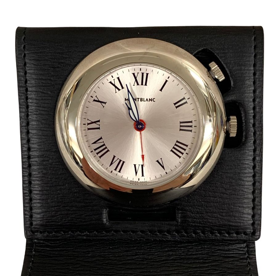 モンブラン トラベルクロック クオーツ 7056 AL2257195 MONTBLANC【AFI7】【中古】