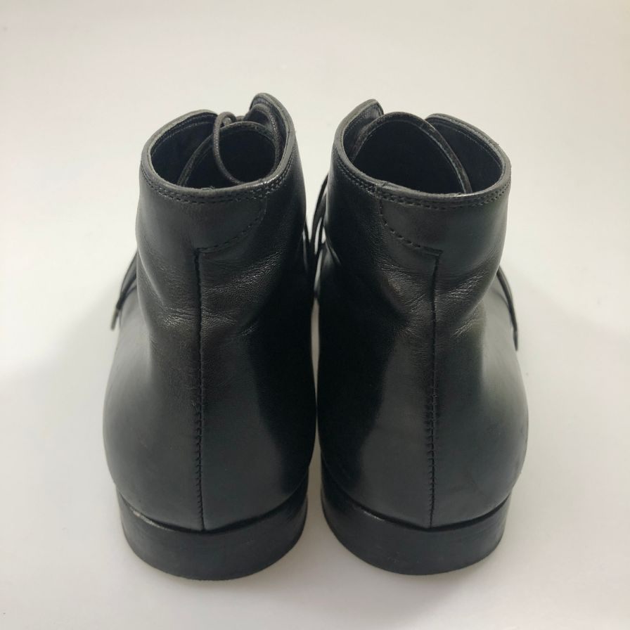 ディ コレッティ  チャッカブーツ カーフ ブラック メンズ サイズ39.5 di Colletti 約25.5cm【AFC33】