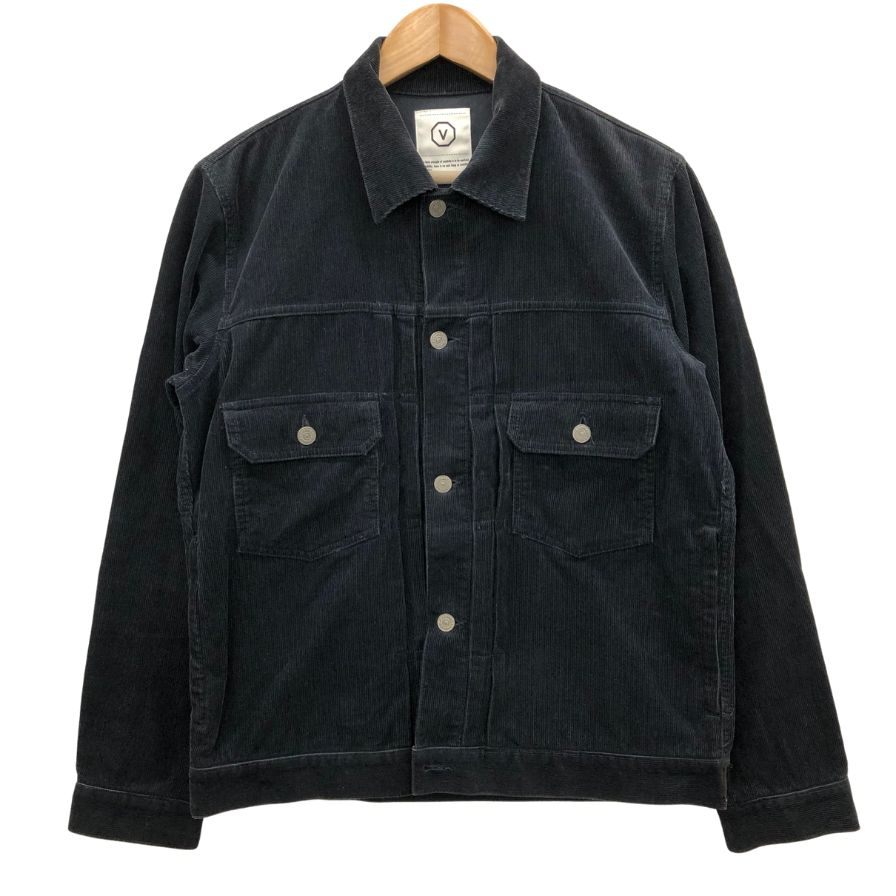 中古◆ヴィズヴィム ビズビム コーデュロイ ジャケット 101 パイソンタグ メンズ ブラック サイズL visvim 【AFB19】