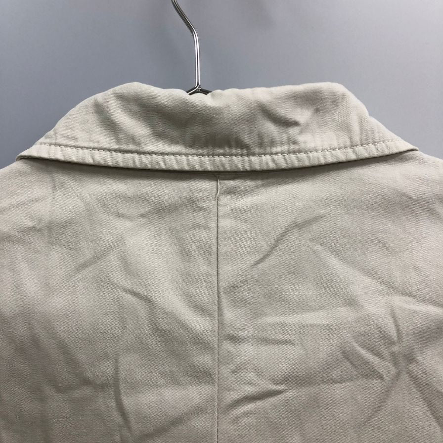 美品◆アルマーニジーンズ コットン フィールドジャケット トップス イタリア製 メンズ サイズ52 クリーム系 ARMANI JEANS 【AFB28】