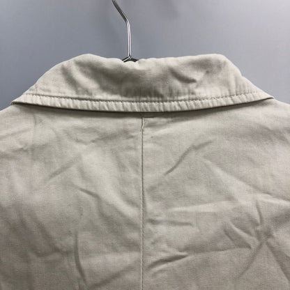 美品◆アルマーニジーンズ コットン フィールドジャケット トップス イタリア製 メンズ サイズ52 クリーム系 ARMANI JEANS 【AFB28】
