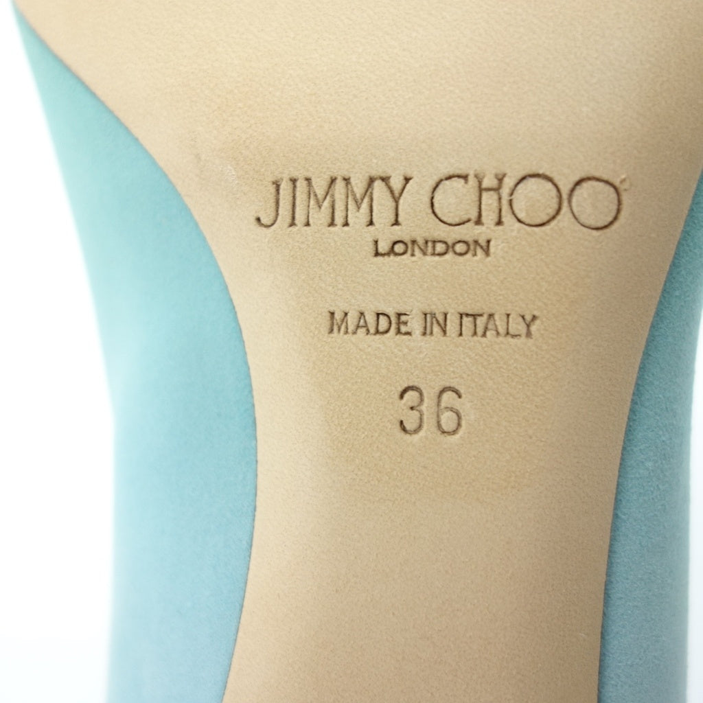 極美品◆ジミーチュウ グラデーション パンプス スエード レディース ブルー系 サイズ36 JIMMY CHOO【AFC31】