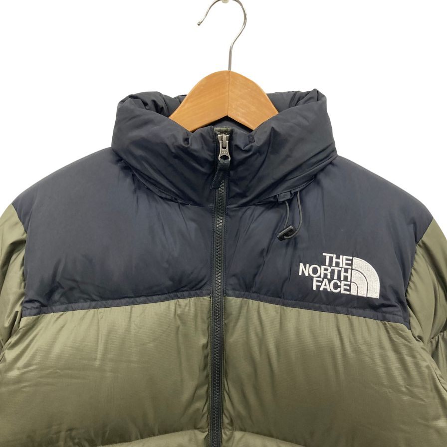 美品◆ザ ノースフェイス ヌプシ ダウンジャケット ND91841 サイズL カーキ THE NORTH FACE 【AFA22】