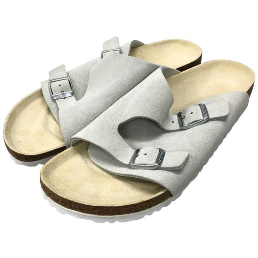 ビルケンシュトック ZURICH チューリッヒ スエード レザー サンダル メンズ サイズ43 ホワイト BIRKENSTOCK 約28.0cm【AFD1】