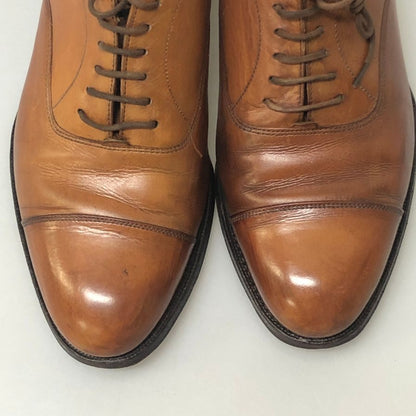 グレンソン ストレートチップ カーフ 6321 ブラウン サイズUK7.5EE GRENSON 約26.0cm【AFC30】