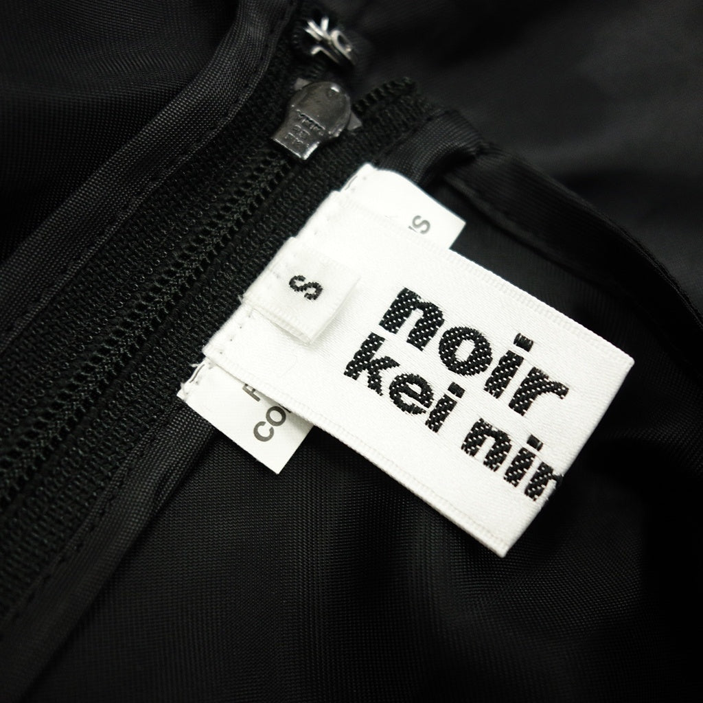 Good condition ◆ Noir Kei Ninomiya Long Sleeve Dress AD2022 Polyester Women's Black Size S 3J-O009 noir kei ninomiya [AFB5] 