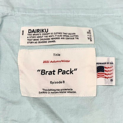 ダイリク 21AW スウェットパンツ 汚れ加工 ブルー系 メンズ サイズ27 DAIRIKU Brat Pack 【AFB32】
