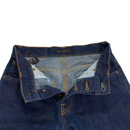 美品◆ヌーディー ジーンズ デニムパンツ NJ3585 メンズ W28 L32 ブルー系 Nudie Jeans 【AFB41】