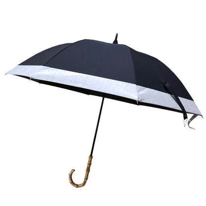 サンバリア 100 日傘 完全遮光生地 持ち手バンブー 55cm Sun Barrier 100