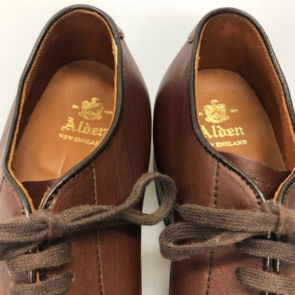 オールデン レザーシューズ N6511 カーフ 外羽根 メンズ ブラウン サイズ6ハーフ ALDEN ビジネスシューズ 約24.5cm【LA】【中古】