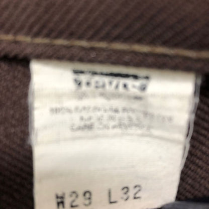 リーバイス スタープレスト ブーツカット フレアパンツ スリット 黒金タブ ブラウン メンズ W29 L32 LEVI’S 【AFB1】