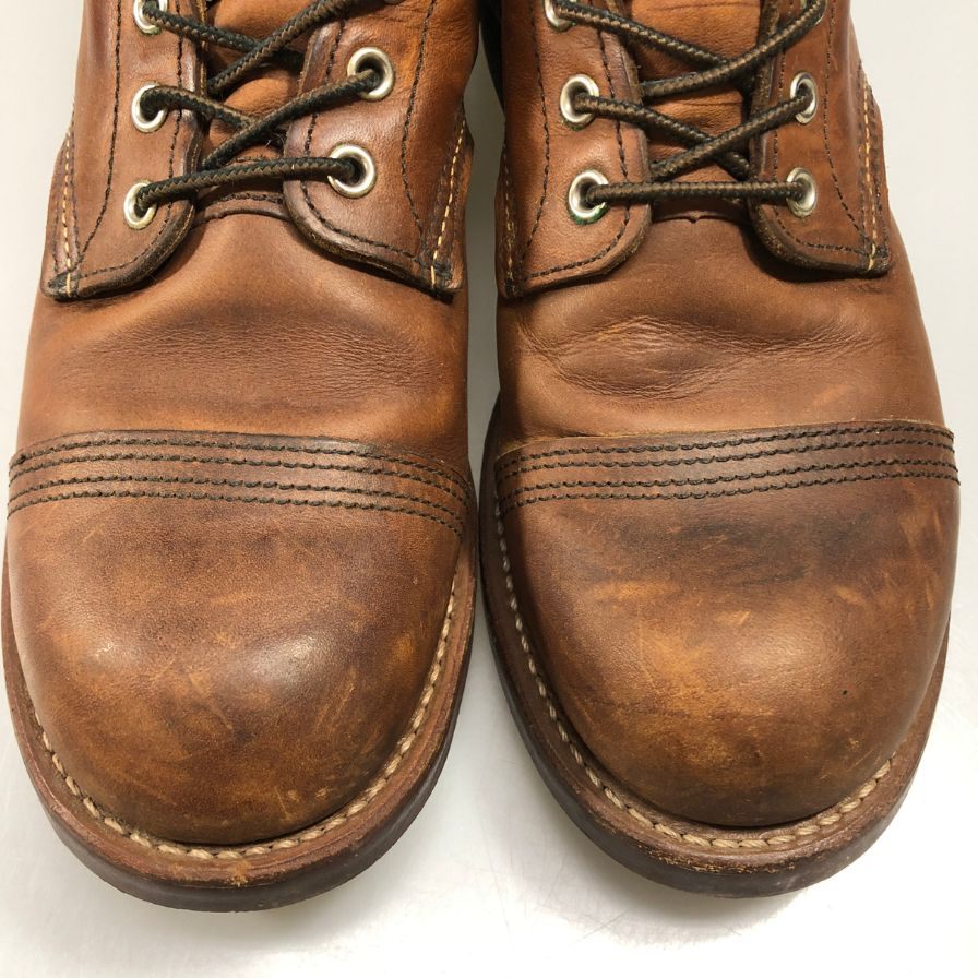 レッドウィング レザーブーツ クラシックモック 10ホール 8111 2010年 メンズ ライトブラウン サイズ9D REDWING 約27.0cm【AFD15-2】
