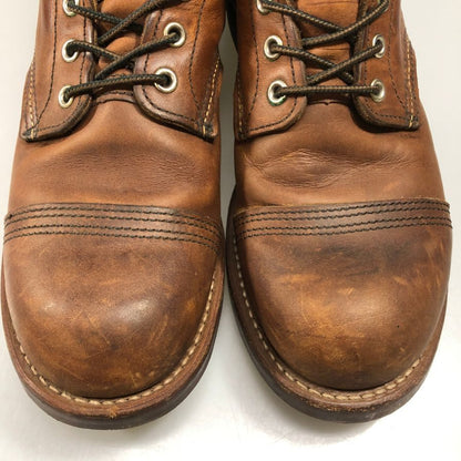 レッドウィング レザーブーツ クラシックモック 10ホール 8111 2010年 メンズ ライトブラウン サイズ9D REDWING 約27.0cm【AFD15-2】