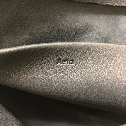 アエタ DA-104 ディアレザー スクエアボストンミニバッグ ブラック レディース AETA【AFE6】