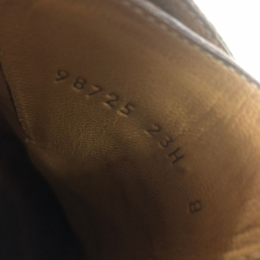 パラブーツ シャンボード Uチップ ダークブラウン メンズ サイズ UK8 Paraboot ビジネスシューズ 約26.5cm【LA】【中古】
