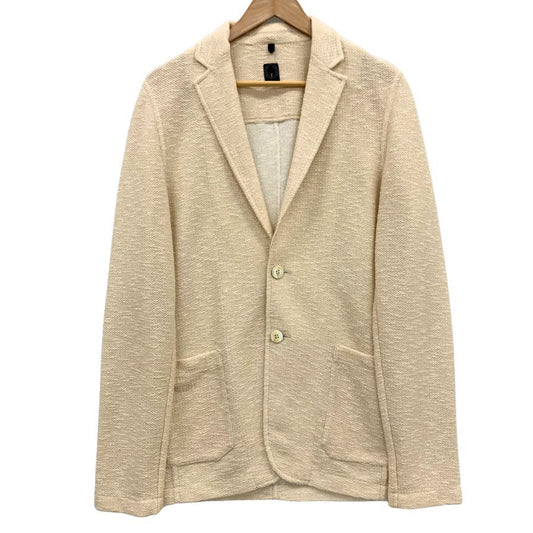 極美品◆ティージャケット テーラードジャケット  07G16BJ ポリエステル コットン アイボリー サイズM t-jacket 【AFB20】