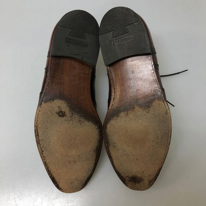 フローシャイム レザーシューズ フルブローグ ガラスレザー バーガンディ メンズ サイズ9 FLORSHEIM 約27.0cm【AFC9】