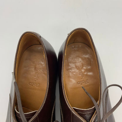 ポロ ラルフローレン レザーシューズ プレーントゥ サイズ26cm ボルドー メンズ Polo Ralph Lauren 約26.0cm【YB6】