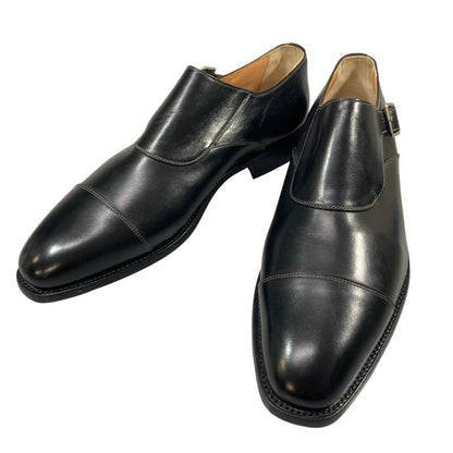 スコッチグレイン シングルストラップ ストレートチップ 0287 メンズ サイズ24cm ブラック SCOTCH GREAIN 約24.0cm【AFC48】