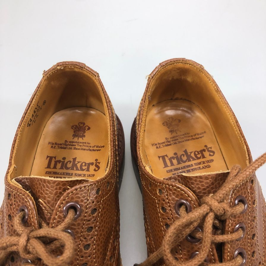 トリッカーズ バートン グレインレザー メンズ  ブラウン サイズUK6.5 Tricker's ビジネスシューズ 約25.0cm【LA】【中古】
