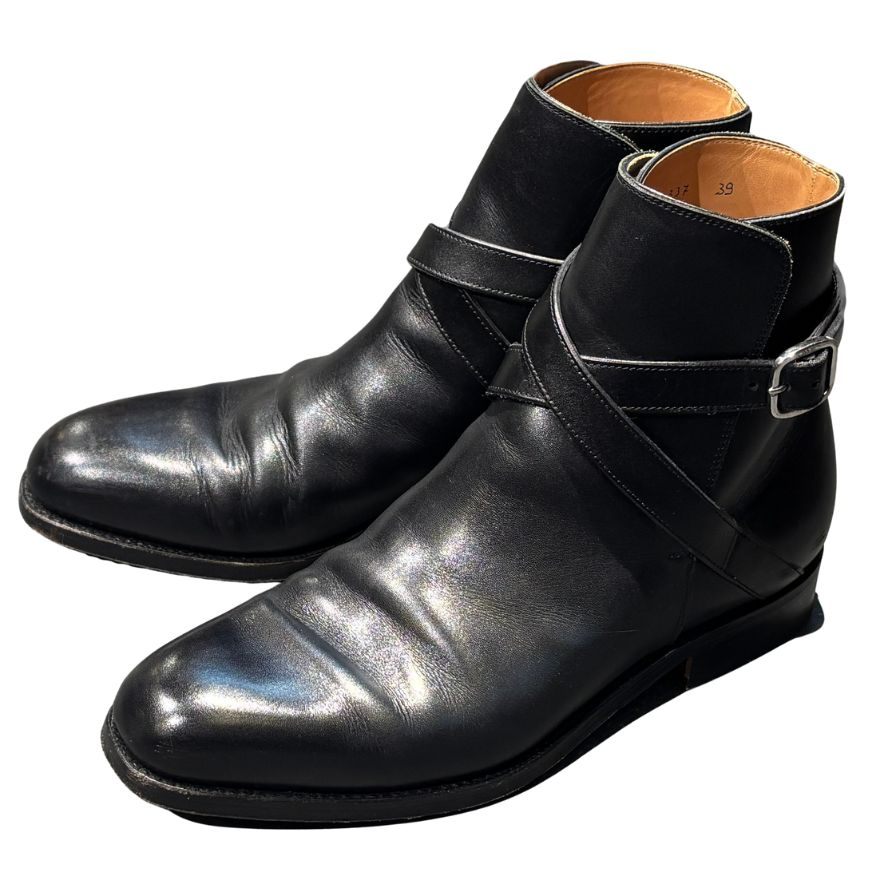 フラテッリ ジャコメッティ ジョッパーブーツ FG337 カーフ ブラック サイズ39 メンズ F.LLI GIACOMETTI ブーツ 約24.0cm【LA】【中古】