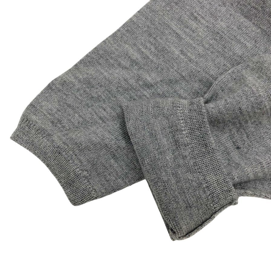 美品◆クルチアーニ ニット ウール100％ クルーネック メンズ サイズ46 グレー Cruciani 【AFB38】