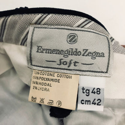 エルメネジルド ゼニア パンツ コーデュロイ soft ネイビー サイズ48 Ermenegildo Zegna 【AFB20】