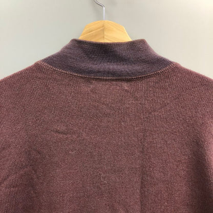 中古◆ストーンアイランド ヴィンテージ  ウール混 トップス セーター イタリア製 ボルドー系 メンズ サイズM Stone Island 【AFB2】