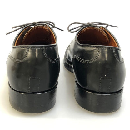 オールデン レザーシューズ 2451 Uチップ コードバン メンズ 5ハーフ 黒 Alden ビジネスシューズ 約23.5cm【LA】【中古】