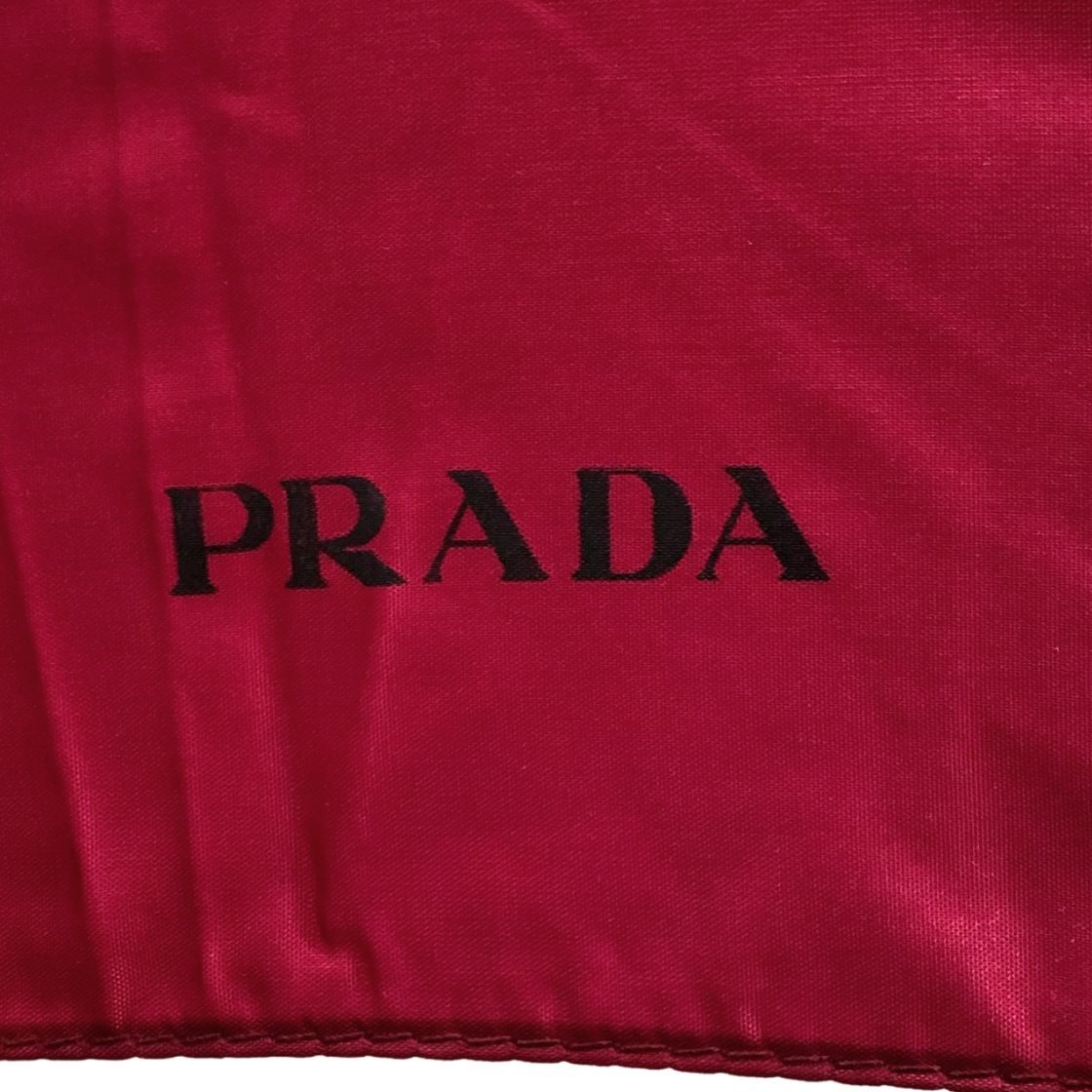 プラダ 折りたたみ傘 ナイロン レッド レディース PRADA