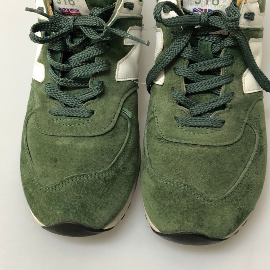 ニューバランス スニーカー M576GG MADE IN ENGLAND スエード サイズ USA9 グリーン New Balance 約27.0cm【AFC35】