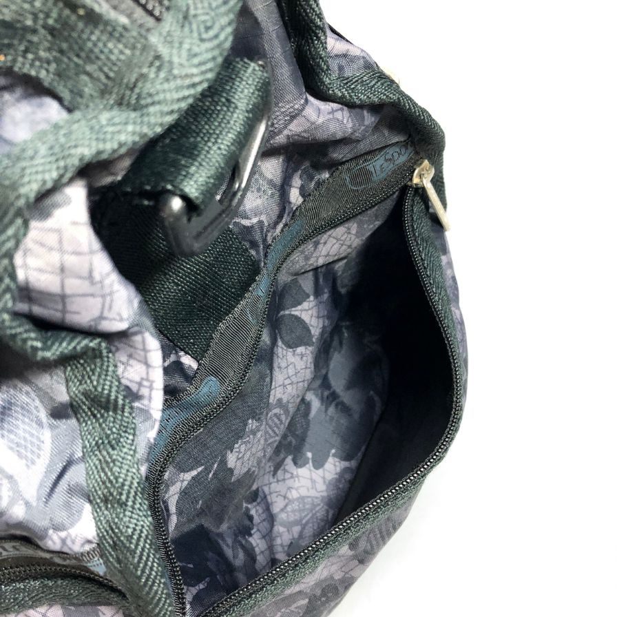 レスポートサック ボストンバッグ 花柄 ブラック系   LeSportsac【AFE5】