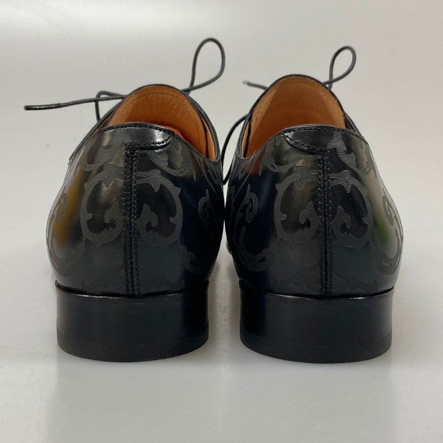チェントフェリーナ レースアップシューズ ブラック メンズ サイズ7 Cento felina 約25.5cm【AFC14】
