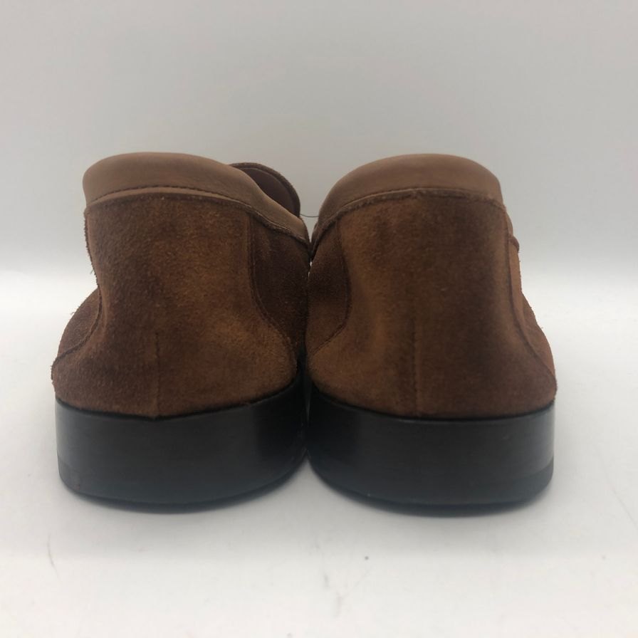 ジョセフチーニー  スエード コインローファー トビー メンズ サイズ7.5 ブラウン JOSEPH CHEANEY ローファー 約25.5cm【LA】【中古】