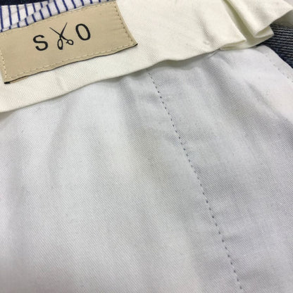 エスオー ストラスブルゴ スラックス パンツ デニム トラウザー インディゴ メンズ サイズ44 SO 【AFB4】