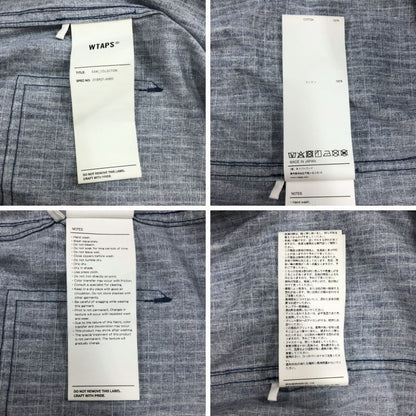 極美品◆ダブルタップス 23SS PAB JACKET RIPSTOP フーデッドジャケット ブルー メンズ サイズ2 WTAPS 【AFB22】