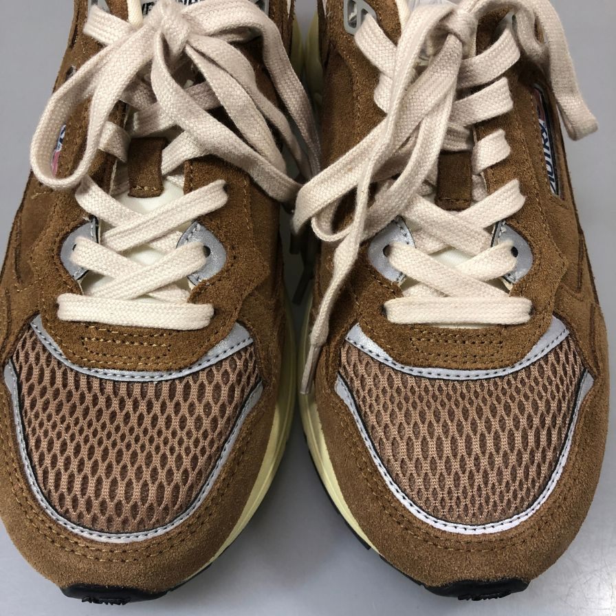 オートリー ローカットスニーカー ハイパーウェイ スエード ブラウン ユニセックス サイズ40 AUTRY HYPERWAY 約25.5cm【YB3】