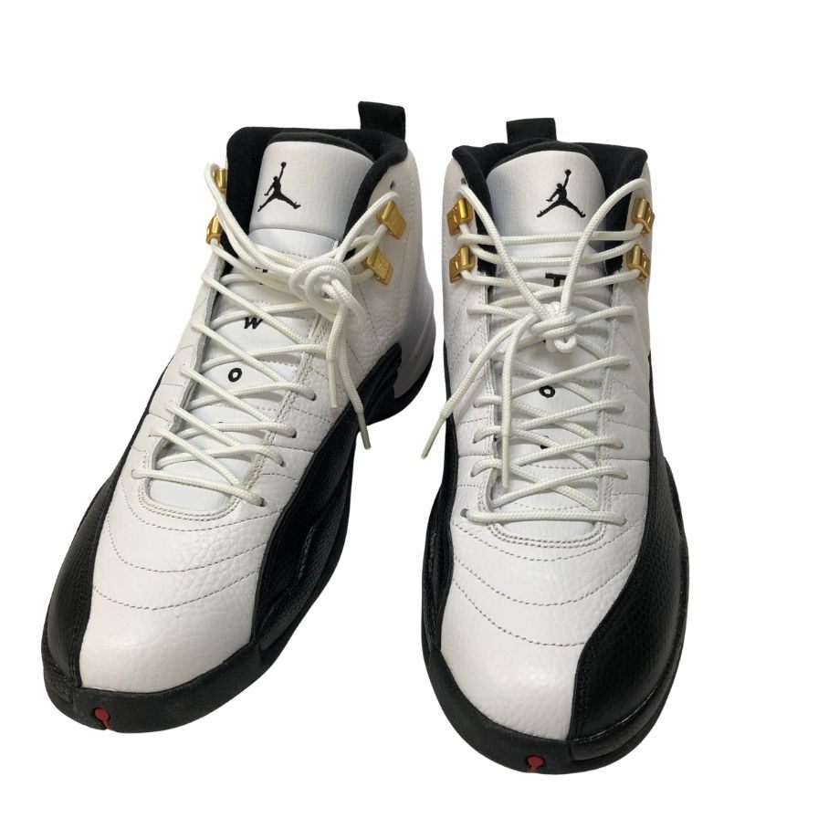 ナイキ スニーカー エアジョーダン 12 レトロ タクシー ホワイト／ブラック 130690-125 メンズ 28cm NIKE AIR JORDAN 12 RETRO TAXI 約28.0cm【YB5】