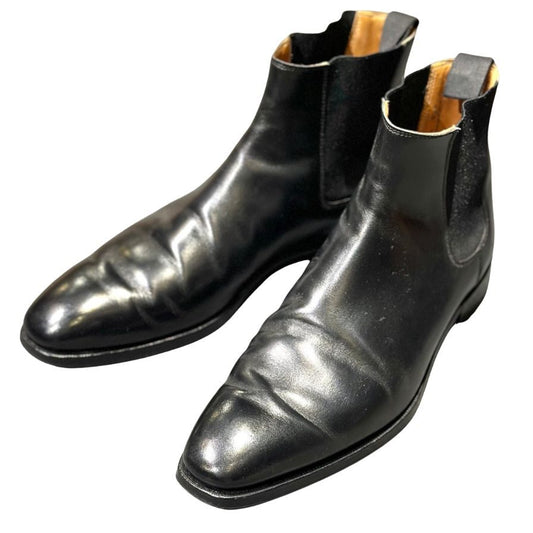 クロケット&ジョーンズ サイドゴアブーツ カウドレイ ブラック  メンズ サイズUK8.5D CROCKETT&JONES ブーツ 約27.0cm【LA】【中古】
