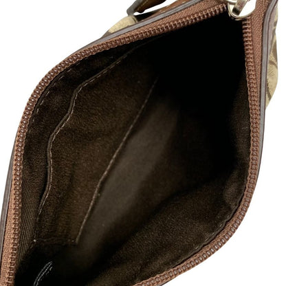 コーチ アクセサリーポーチ キャンバス シグネチャー レディース ブラウン系 COACH