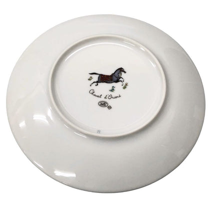 エルメス プレート シュヴァルドリアン ホース ホワイト 約17㎝ HERMES【AFI28】【中古】